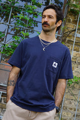 POCKET MEN'S BRUSHED T-SHIRT