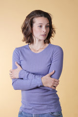 POINTELLE WOMEN'S LS T-SHIRT