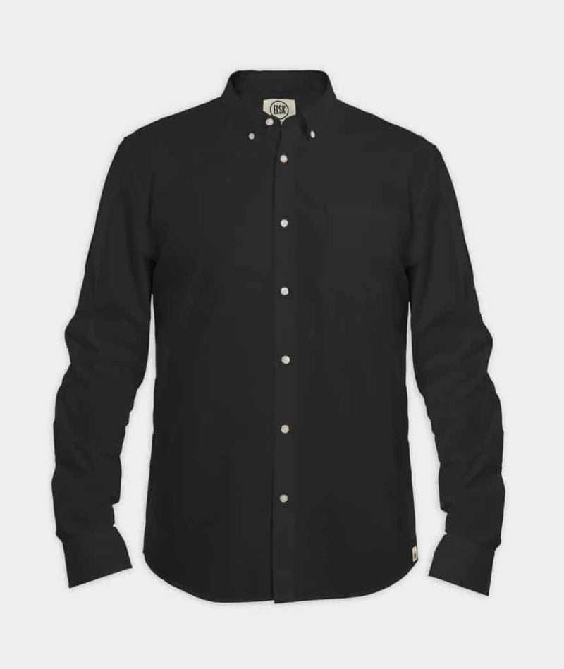 2031 | ELSK® POPLIN MEN'S SHIRT | BLACK