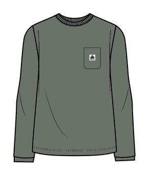 WAFFLE MEN'S POCKET LONGSLEEVE