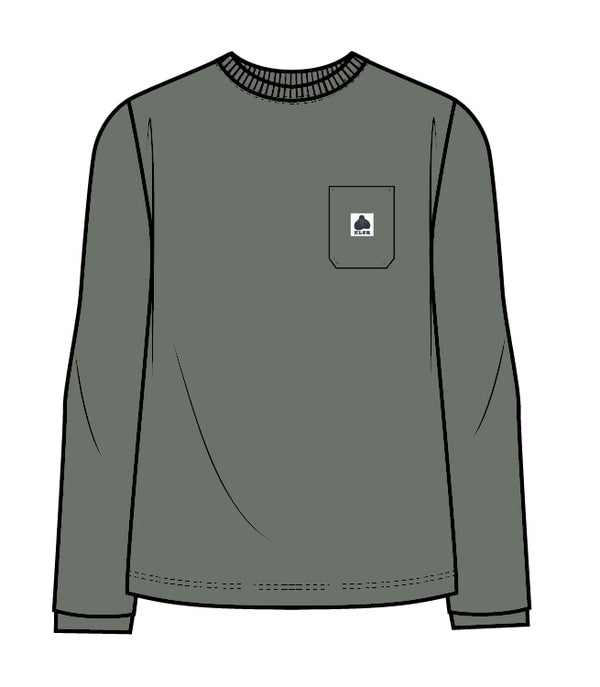 WAFFLE MEN'S POCKET LONGSLEEVE