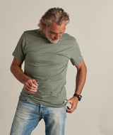 2331 | ELSK® ESSENTIAL BRUSHED T-SHIRT | DUSTY GREEN