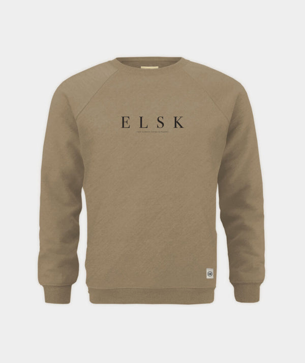 2371 | ELSK® PURE TVÆRS MEN’S SWEATSHIRT | TOBACCO