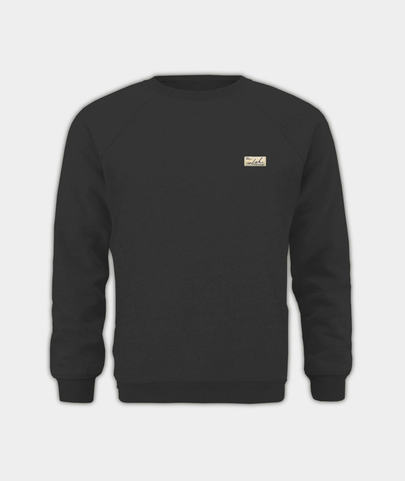 2372 | ELSK® SUNSIGN2 PATCH TVÆRS MEN’S SWEATSHIRT | BLACK