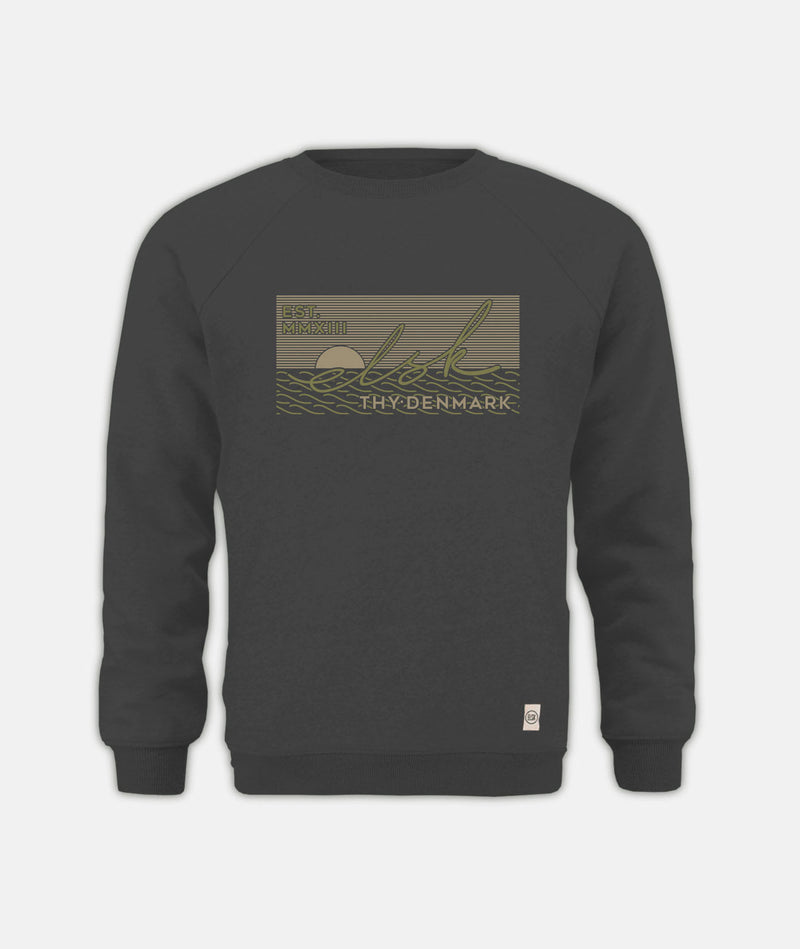 2373 | ELSK® SUNSIGN CROSSBODY MEN'S SWEATSHIRT | BLACK