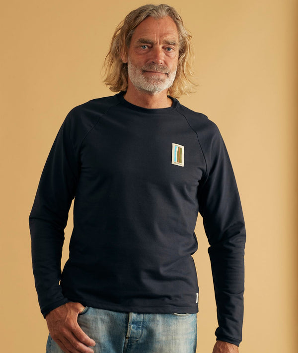 02046 | ELSK BUNKERS PCH MEN'S LIGHTWEIGHT CREWNECK | MØRKE BLÅ