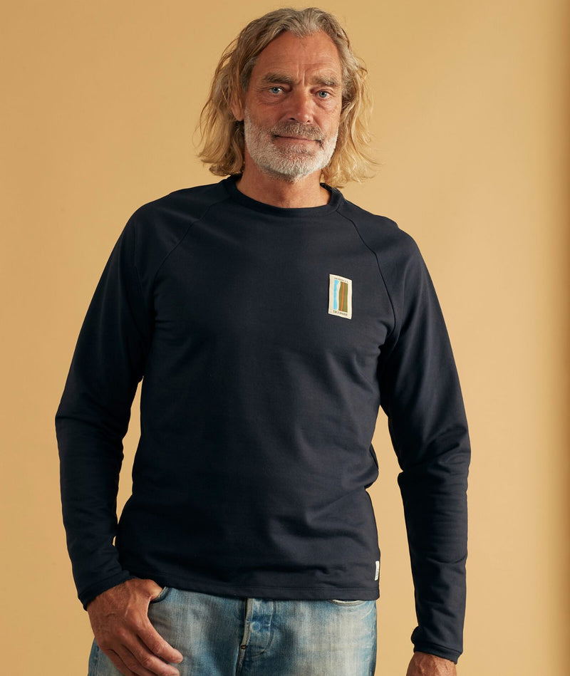 02046 | ELSK BUNKERS PCH MEN'S LIGHTWEIGHT CREWNECK | MØRKE BLÅ