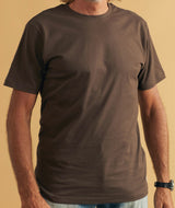 01110 | ELSK ESSENTIAL BRUSHED T-SHIRT | DARK OAK