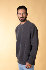 ROUNDNECK MEN'S RECYCLED WOOL KNIT