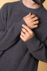 ROUNDNECK MEN'S RECYCLED WOOL KNIT