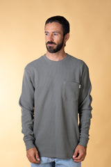 WAFFLE MEN'S POCKET LONGSLEEVE