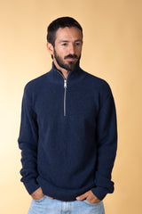 HALFZIP ORGANIC COTTON MEN'S KNIT