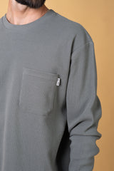 WAFFLE MEN'S POCKET LONGSLEEVE