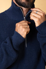 HALFZIP ORGANIC COTTON MEN'S KNIT