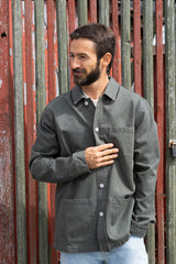 HERRINGBONE MEN'S OVERSHIRT