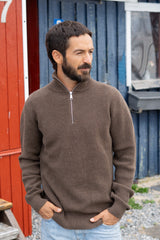 HALFZIP ORGANIC COTTON MEN'S KNIT