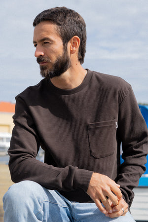 WAFFLE MEN'S POCKET LONGSLEEVE