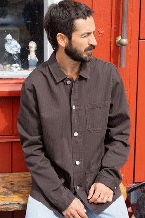 HERRINGBONE MEN'S OVERSHIRT