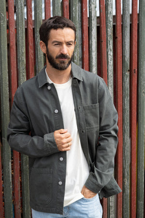 HERRINGBONE MEN'S OVERSHIRT