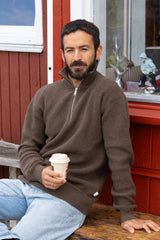 HALFZIP ORGANIC COTTON MEN'S KNIT