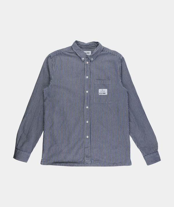 RE.ELSK HICKORY STRIPED MEN'S BD SHIRT