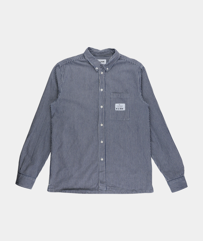 RE.ELSK HICKORY STRIPED MEN'S BD SHIRT