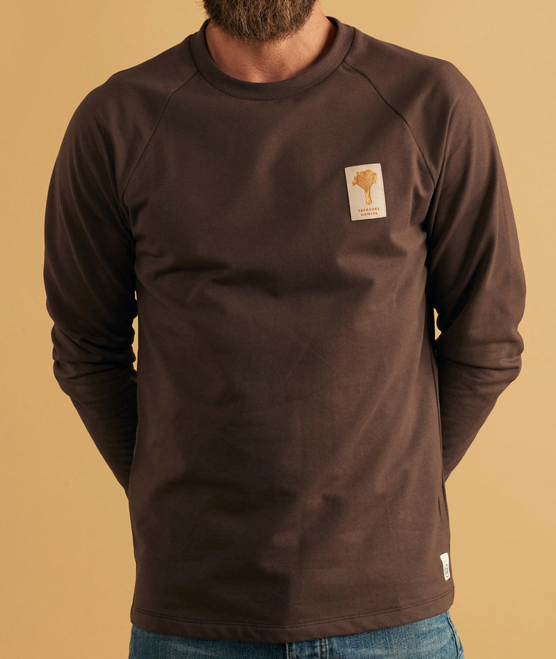 02049 | ELSK CHANTARELLE PCH MEN'S LIGHTWEIGHT CREWNECK | DARK OAK
