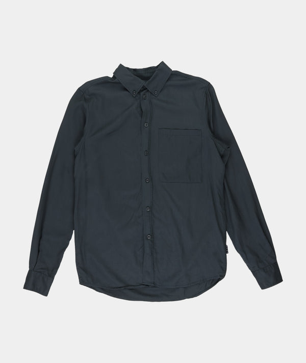 RE.ELSK 04004 | ELSK HUGO MEN'S BUTTON DOWN SHIRT | PIRATE BLACK