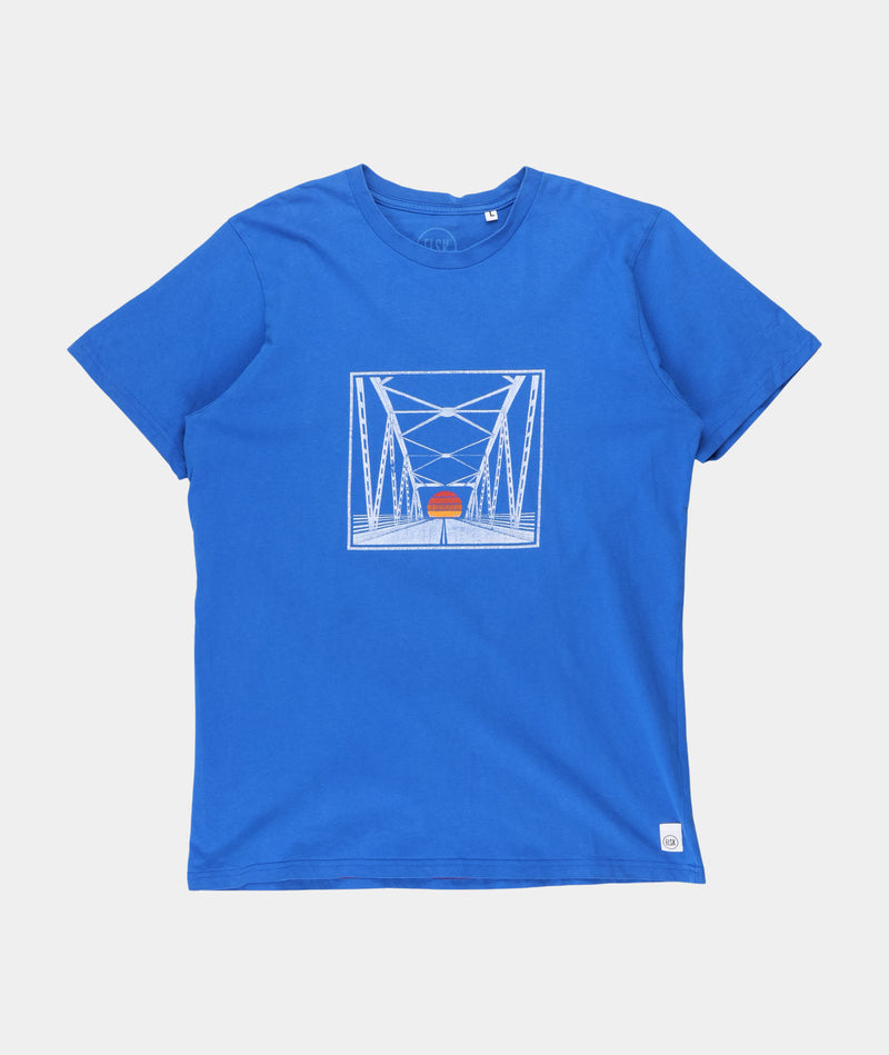 RE.ELSK 1382 | ELSK® HOMECOMING BRUSHED MEN'S T-SHIRT | LAPIS BLUE