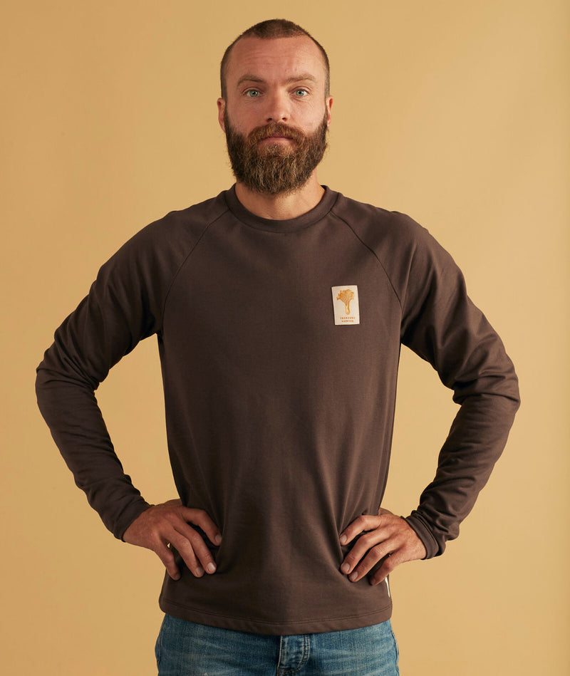 02049 | ELSK CHANTARELLE PCH MEN'S LIGHTWEIGHT CREWNECK | DARK OAK
