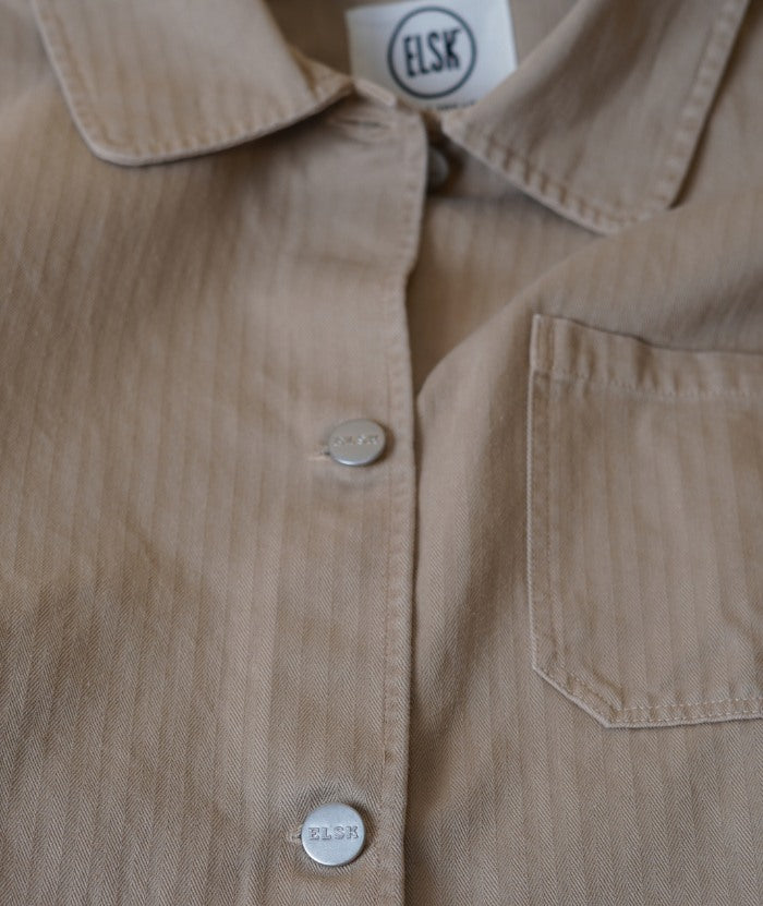 RE.ELSK COURTNEY WOMEN'S HERRINGBONE OVERSHIRT