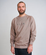 02024| ELSK® PURE TVÆRS MEN'S CREWNECK | TAUPE BROWN