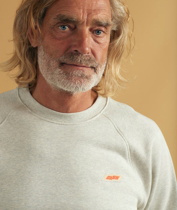 02039 | ELSK TECH PCH TVÆRS MEN'S CREWNECK | SNOW MELANGE