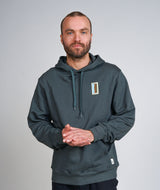 02027 | ELSK® BUNKERS PCH TVÆRS MEN'S HOODIE | STONE GREEN