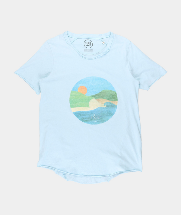 RE.ELSK WOMEN'S T-SHIRT BLUE