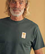 01103 | ELSK CHANTARELLE BRUSHED T-SHIRT | STONE GREEN