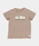 RE.ELSK 7023 | ELSK STANDOSAUR KIDS T-SHIRT | TAUPE BROWN
