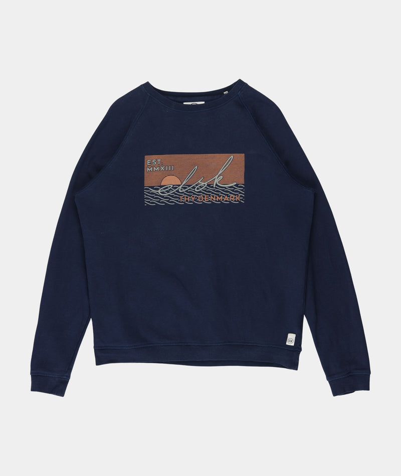 RE.ELSK 2361 | ELSK® SUNSIGN PCH TVÆRS MEN’S SWEATSHIRT | DARK NAVY