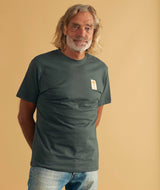 01103 | ELSK CHANTARELLE BRUSHED T-SHIRT | STONE GREEN
