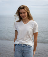 RE.ELSK 5483 | ELSK® SARAH KORTÆRMET T-SHIRT | OFF WHITE