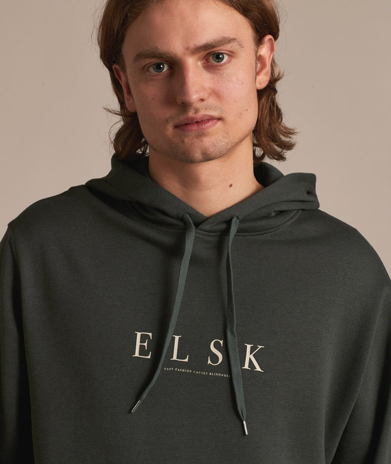 02031 | ELSK PURE SENNELS MEN’S HOODIE | STONE GREEN