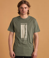 RE.ELSK 01067 | ELSK® BUNKERS BRUSHED MEN'S TEE  | DUSTY GREEN