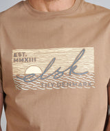 RE.ELSK 01076 | ELSK® SUNSIGN22 ESSENTIAL MEN'S TEE  | TAUPE BROWN