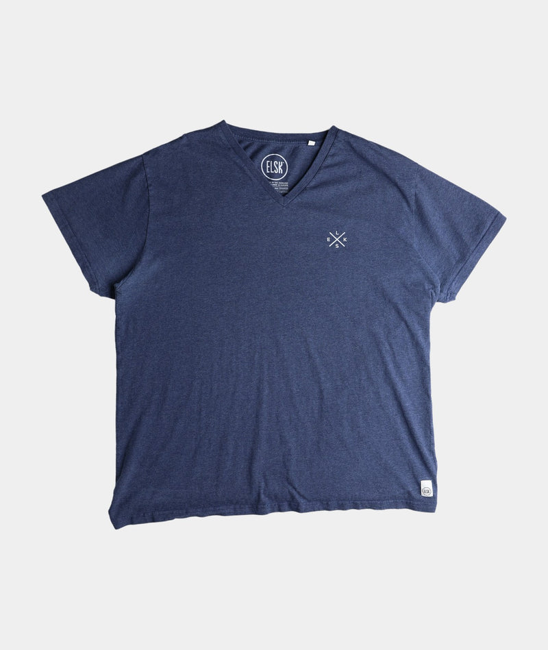 RE.ELSK 15085 | ELSK MEN'S V-NECK T-SHIRT NAVY