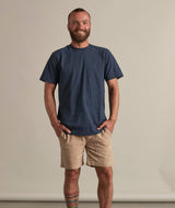 RE.ELSK 1602 | ELSK® ESSENTIAL BRUSHED T-SHIRT | NAVY