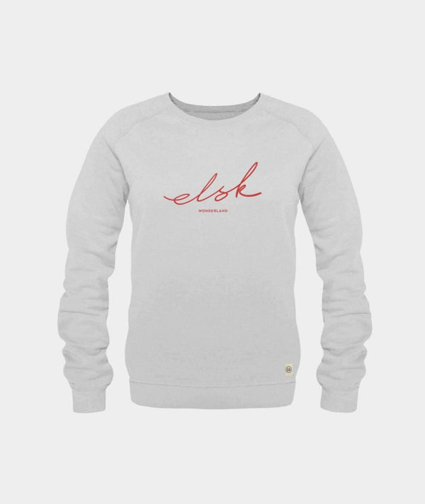 4035 | ELSK® SIGNED W. TVÆRS WOMEN’S SWEATSHIRT | LIGHT GREY