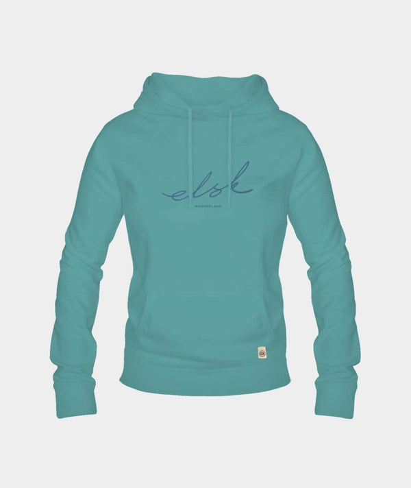 4062 | ELSK® SIGNED W. TVÆRS WOMEN’S HOODIE | SEA GREEN