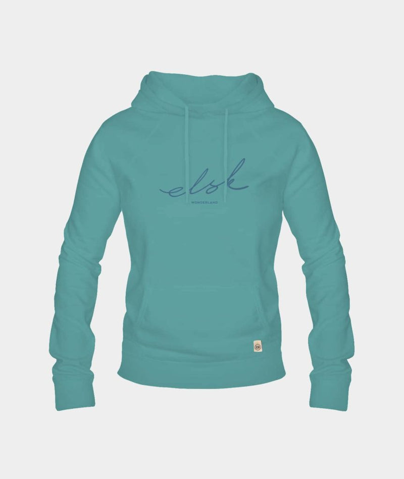 4062 | ELSK® SIGNED W. TVÆRS WOMEN’S HOODIE | SEA GREEN