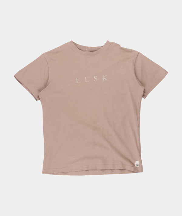 RE.ELSK 01054 | ELSK® PURE EP BRUSHED T-SHIRT | TAUPE BROWN