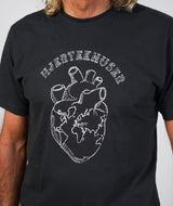 01035 | ELSK® HJERTEKNUSER BRUSHED T-SHIRT | PIRATE BLACK